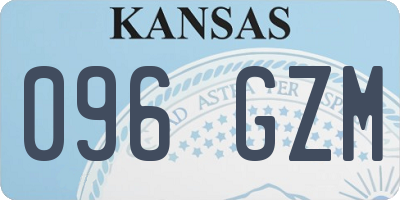 KS license plate 096GZM