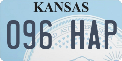 KS license plate 096HAP