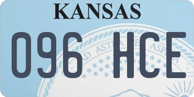 KS license plate 096HCE