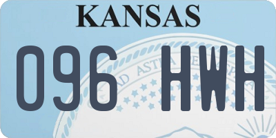 KS license plate 096HWH