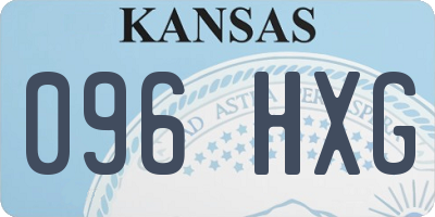 KS license plate 096HXG