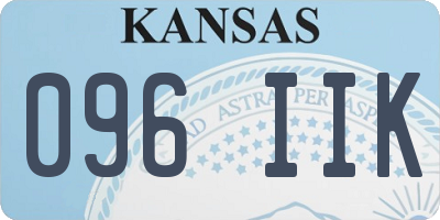 KS license plate 096IIK