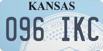KS license plate 096IKC