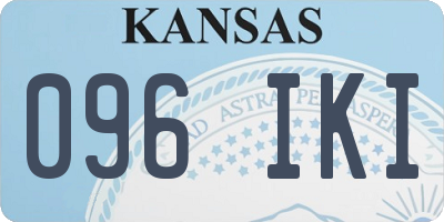 KS license plate 096IKI