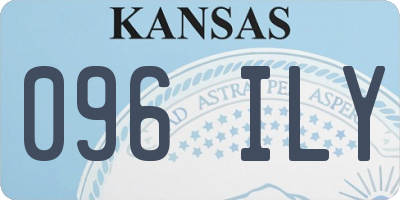 KS license plate 096ILY