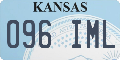 KS license plate 096IML