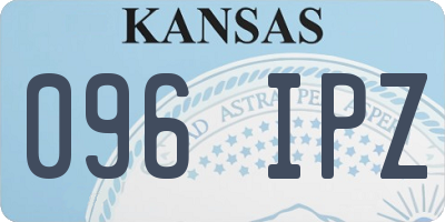 KS license plate 096IPZ