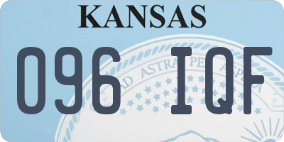 KS license plate 096IQF