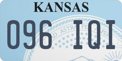KS license plate 096IQI
