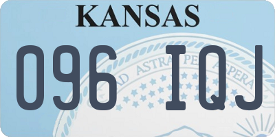 KS license plate 096IQJ