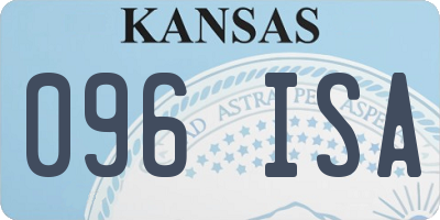 KS license plate 096ISA