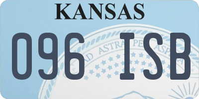 KS license plate 096ISB