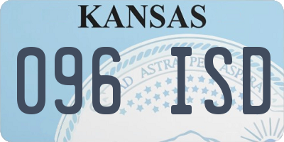 KS license plate 096ISD