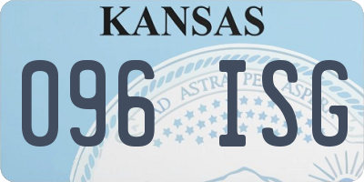 KS license plate 096ISG