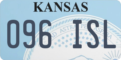 KS license plate 096ISL