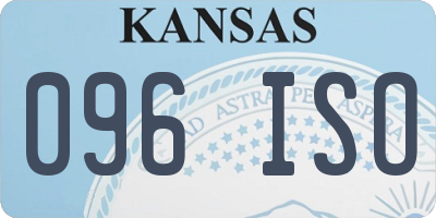 KS license plate 096ISO