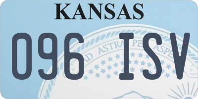 KS license plate 096ISV