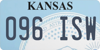 KS license plate 096ISW