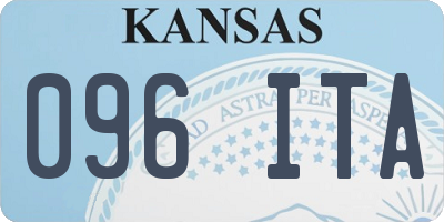 KS license plate 096ITA