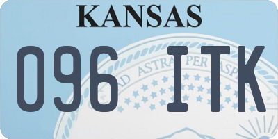 KS license plate 096ITK