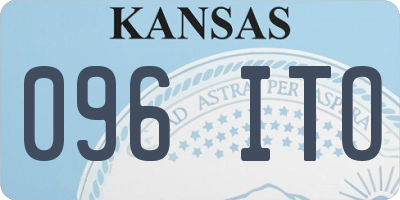 KS license plate 096ITO
