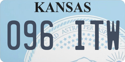 KS license plate 096ITW