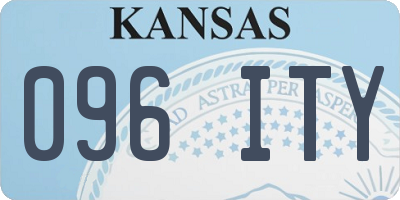 KS license plate 096ITY