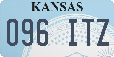 KS license plate 096ITZ