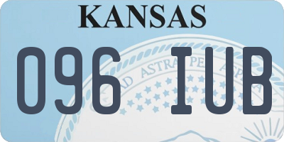 KS license plate 096IUB