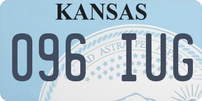KS license plate 096IUG