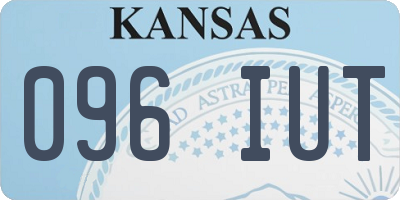 KS license plate 096IUT