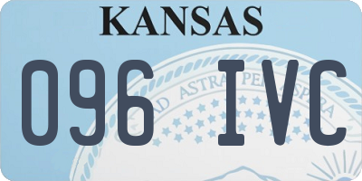 KS license plate 096IVC