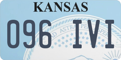 KS license plate 096IVI