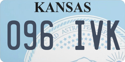 KS license plate 096IVK