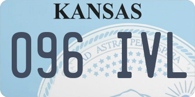 KS license plate 096IVL
