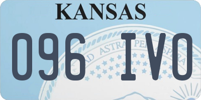 KS license plate 096IVO