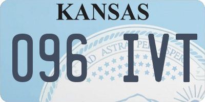 KS license plate 096IVT