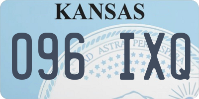 KS license plate 096IXQ