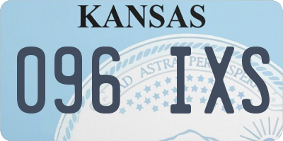 KS license plate 096IXS
