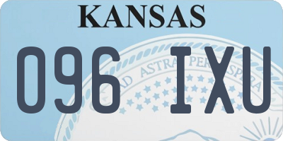 KS license plate 096IXU