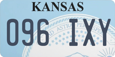 KS license plate 096IXY