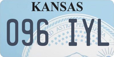 KS license plate 096IYL