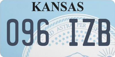 KS license plate 096IZB