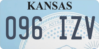 KS license plate 096IZV