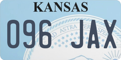 KS license plate 096JAX