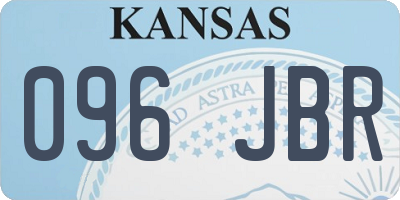 KS license plate 096JBR