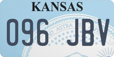 KS license plate 096JBV