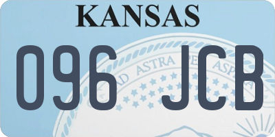KS license plate 096JCB