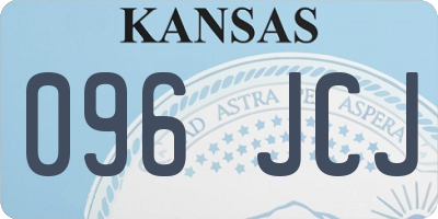 KS license plate 096JCJ