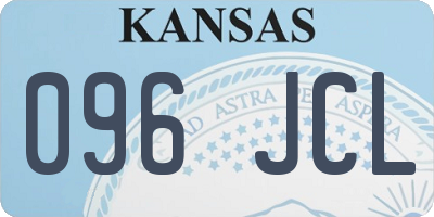 KS license plate 096JCL